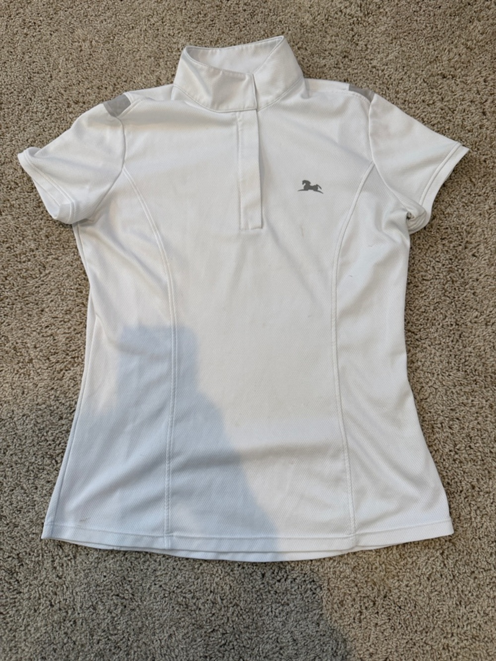 RJ Classics Women's White Short-Sleeve Equestrian Show Shirt